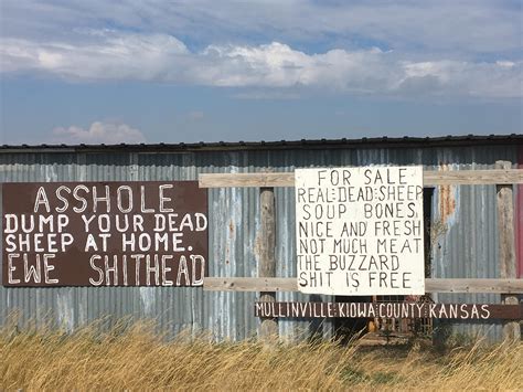 Sign I saw while driving through Kansas : funny