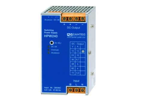 HPW02401 SERIES - 240W (312W) DIN Rail Power Supply