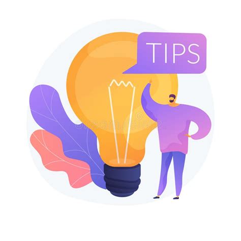 Tips And Creative Ideas Vector Concept Metaphor Stock Vector