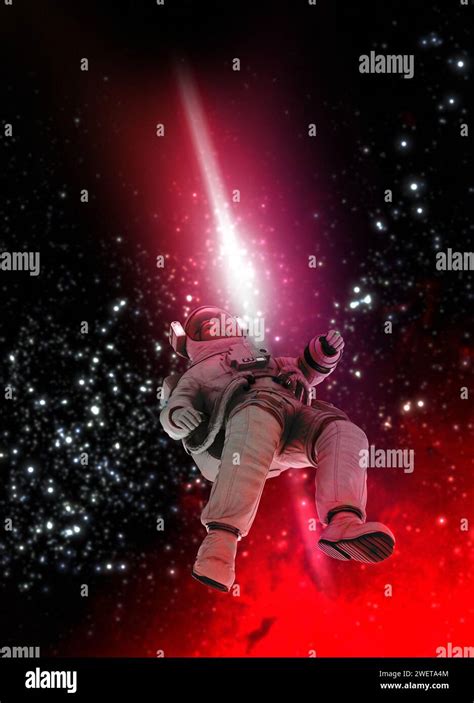 Astronaut During Space Walk Illustration Stock Photo Alamy
