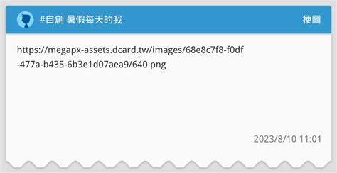 自創 暑假每天的我 梗圖板 Dcard