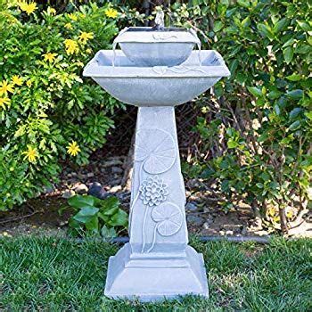 Best Choice Products Tier Solar Bird Bath Fountain With Led Lights