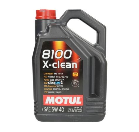 Ulei Motor MOTUL 8100 X CLEAN 5W40 Volum 5 Litri Sintetic