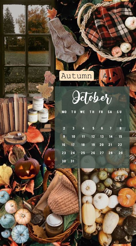 October Calendar 2023 Spooky October Wallpaper Idea Wallpapers