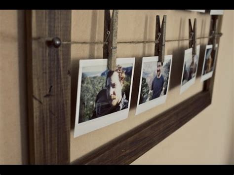 Фоторамка коллаж своими руками. Фотографии на прищепках - YouTube