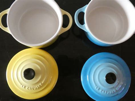 Le Creuset lot 3 mini cocottes céramique émaillée 0 eBay