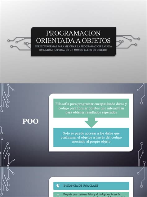 Introducción A La Programación Orientada A Objetos Conceptos Clave