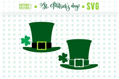 Two Leprechaun Hats St Patricks Day Svg Files For Etsy