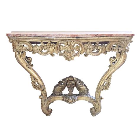 Baroque Console Table 1750 60 Gilt Wood For Sale Styylish