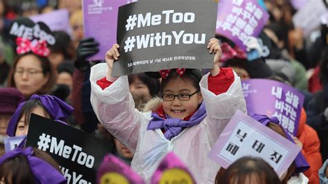 South Korea Citizens Marches To Support ‘metoo Movement Cgtn