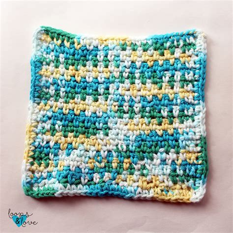 Easy Crochet Dishcloth Loops And Love Crochet