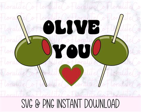 Olive You Svg Valentine Olive Svg Valentine for Svg - Etsy