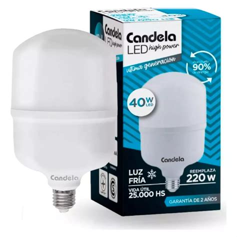 Lampara Led Galponera 40w E27 Luz Fria High Power Foco