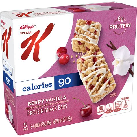 Kellogg S Special K Berry Vanilla 90 Calorie Protein Snack Bars