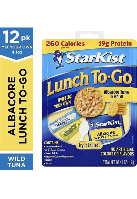 Starkist Lunch To Go Albacore Mix Your Own Tuna Salad Ounce