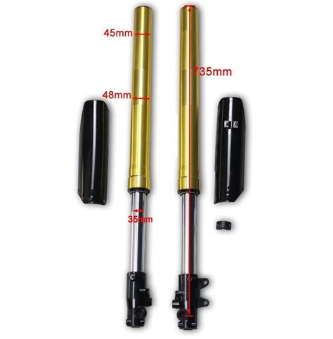 JCMOTO 45 48mm Front Fork Suspension Shocks Absorber End Leg Silder