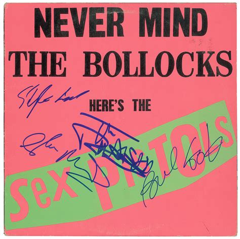 Sex Pistols Signed Album Rr Auction