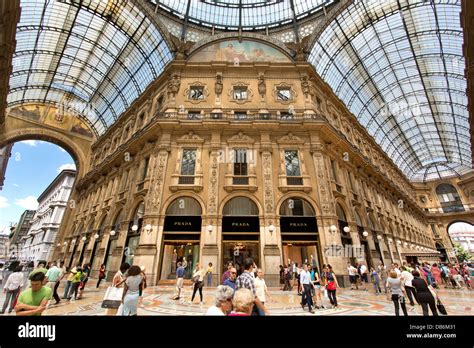 The Main Shopping Mall Galleria Vittorio Emanuele 11 In Milan Italy