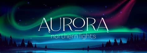 Aurora borealis poster, northern lights 14603086 Vector Art at Vecteezy