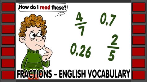 How To Read Fractions In English Fractions And Decimals Youtube