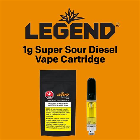 Legend Legend 1g Super Sour Diesel Vape Cartridge Leafly