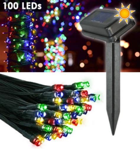 Multi Color 100LED Solar Strings Lights PulseTV