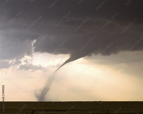 Naklejka kansas trąba powietrzna tornado burza z piorunami pogoda