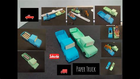 How To Make A Paper Car Truck Diy 3d Origami Vehicle Pickup Truck