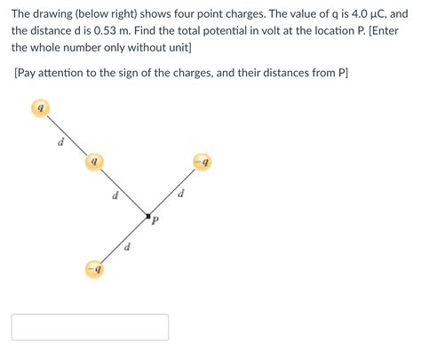 The Drawing Shows Four Point Charges