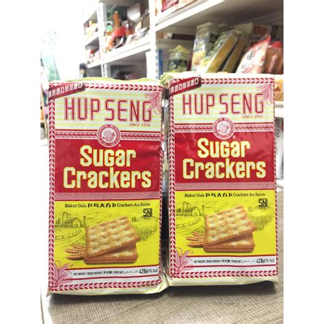 Jual Biskuit HUP SENG CREAM CRACKERS Gula Sugar 428gr Shopee Indonesia