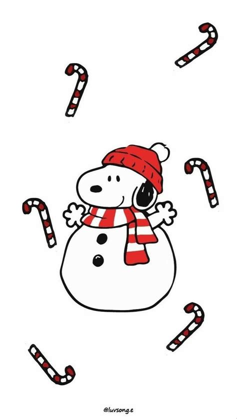 Pin By Liz Kurumu On Navidad Dibujos Cute Christmas Wallpaper Snoopy