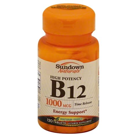 Sundown Vitamin B Mcg Timed Release Nervous System Cellular