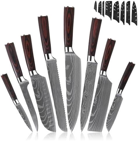 Amazon Chef Knife Set Pcs High Carbon Stainless Steel Kitchen