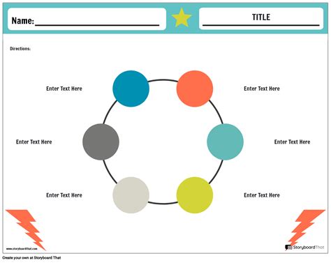 Cerchio Dell Organizzatore Grafico Storyboard Par It Examples