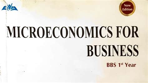 Bbs St Year Microeconomics Rd Chapter Important Pdf Notes