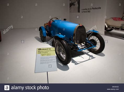 Blue Racing Bugatti Car At Schlumpfs Motor Museum Mulhouse France