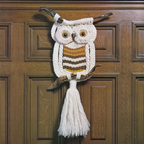 Vintage Macrame Owl Pattern Pdf Pattern Etsy Macrame Owl Macrame Patterns Owl Patterns