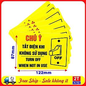 Mua LOGO TEM STICKER HÃY TẮT ĐIỆN KHI KHÔNG SỬ DỤNG HÃY TIẾT KIỆM ĐIỆN