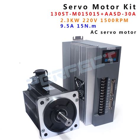 130ST M15015 2300W 220V 2 3KW AC Servo Motor 1500RPM 15N M Single Phase