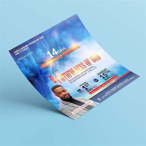 14 Days Prayer And Fasting Church Flyer Template MasterBundles