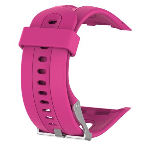 Silicone Sport Wrist Strap For Garmin Forerunner 10 15 Pink