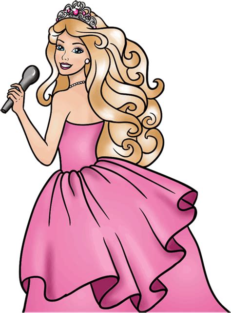 Download Learn Easy To Draw Barbie Singer Step Draw Barbie Clipart