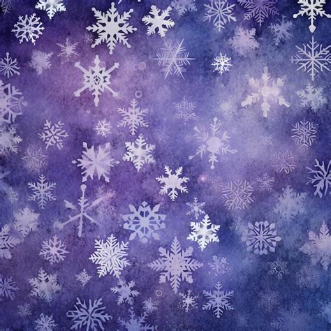 Premium Photo Winter Background With Snowflakes Watercolor Texture