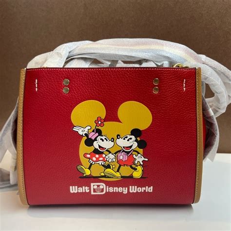 Coach Bags Nwt Disney X Coach Rogue With Mickey Mouse And Minnie