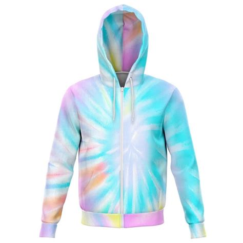 Tie Dye Zip Hoodie Etsy