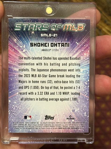 2024 Topps Shohei Ohtani Stars Of MLB Insert Hobbies Toys