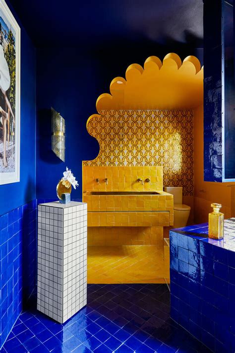 How To Use Blue Bathroom Tiles In A Way That Isnt Boring