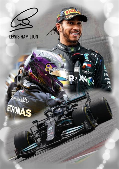 Lewis Hamilton Poster Formula 1 Mercedes F1 High Quality A3 | Etsy