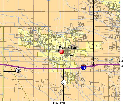 Meridian Idaho Zip Code Map