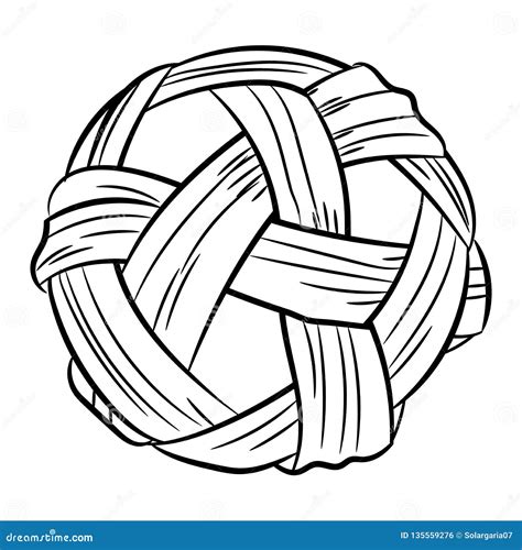 Sepak Takraw Ball Icon, Sport Logo Cartoon Vector | CartoonDealer.com #184524649